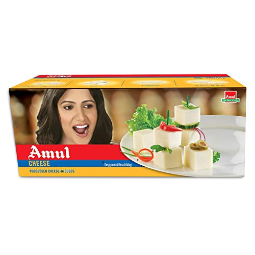 Amul - Processed Cheese Cubes (40 Unit Pack), 1 Kg