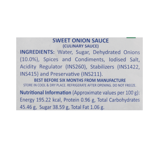 Veeba - Sweet Onion Sauce, 1 Kg