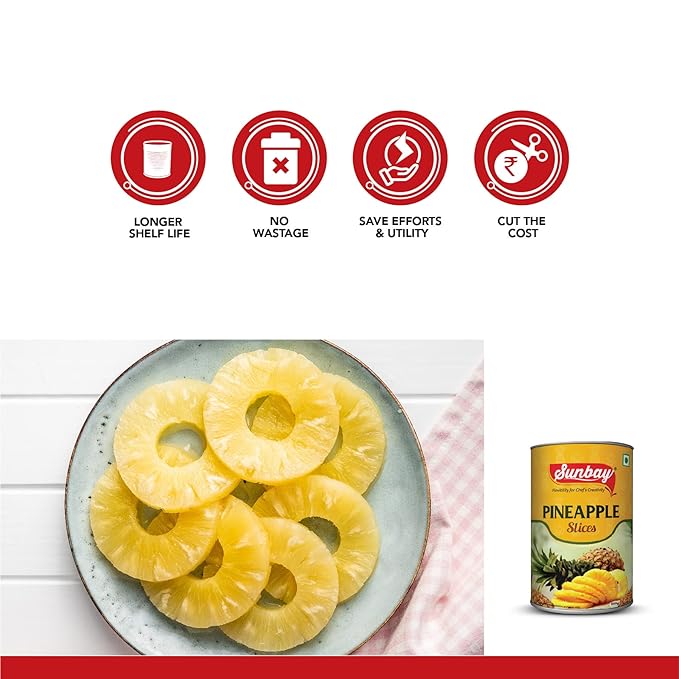 सनबे - अननसाचे तुकडे