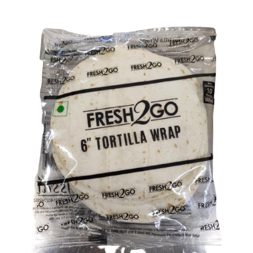 Fresh 2 Go - Ambient 6" Plain Tortilla, 300 gm (Pack of 10)