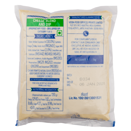 Veeba - Cheese Blend & Dip, 1 Kg