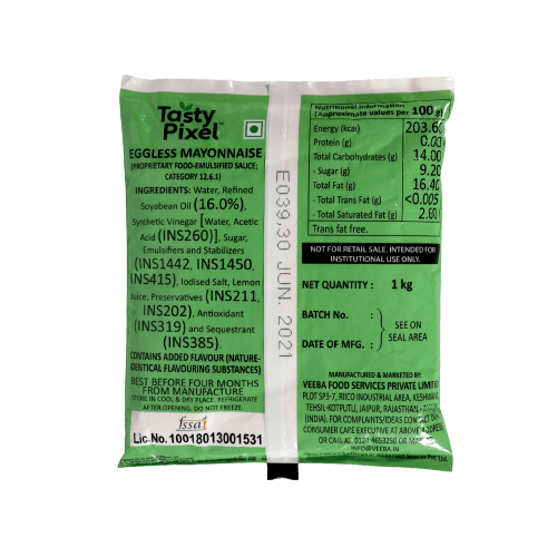 Tasty Pixel - Eggless Mayonnaise, 1 Kg