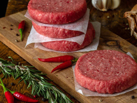 SG - Frozen Lamb Cheese Burst Burger Patty 100 Grms, 1 kg