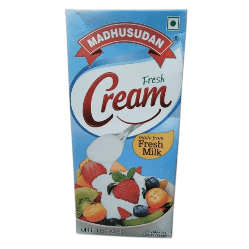 Madhusudan - Fresh Cream, 1 L Tetra Pak