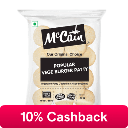 McCain - Popular Veg Burger Patty, 1.2 Kg
