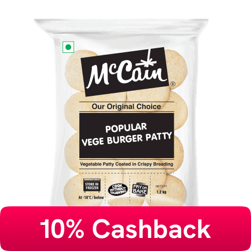 McCain - Popular Veg Burger Patty, 1.2 Kg
