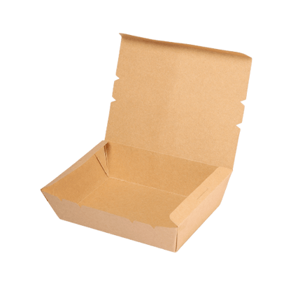 क्राफ्ट बोर्ड - आयताकृती लंच बॉक्स, ७०० मिली (५० चा पॅक)