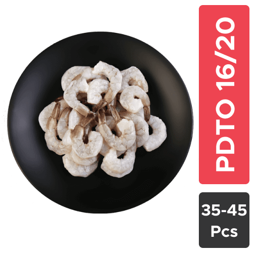 Frozen Prawns - 16/20 PDTO (Large), 30% Glaze, 1 Kg