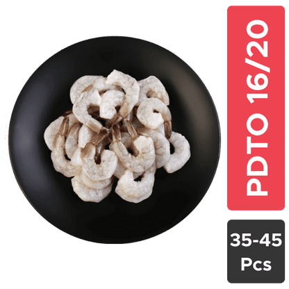Frozen Prawns - 16/20 PDTO (Large), 30% Glaze, 1 Kg
