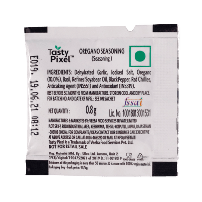 Tasty Pixel - Oregano Seasoning Sachets 8 Gm ( Pack of 250 )