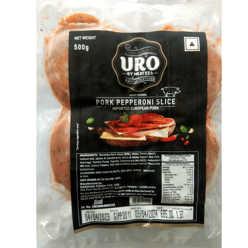 Meatzza - Uro Pork Pepperoni, 500 gm