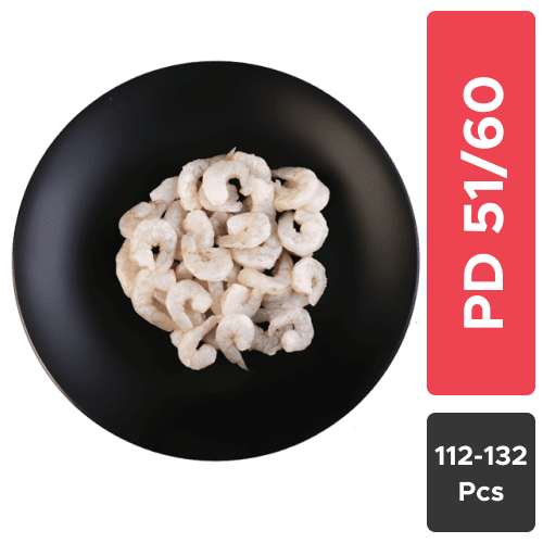 Frozen Prawns - 51/60 PD (Medium), 30% Glaze, 1 Kg