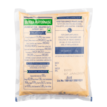 वीबा - व्हेज बर्गर मेयोनेझ, १ किलो