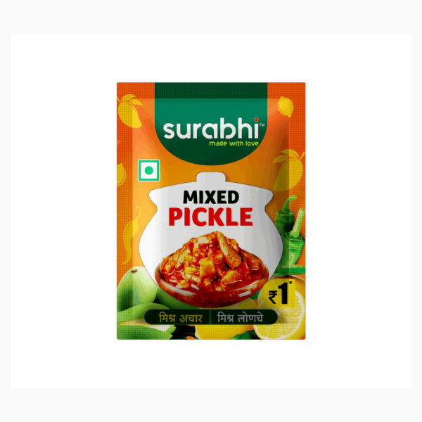 Surabhi - Mixed Pickle Sachets, 8 gm (Pack of 100)