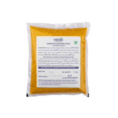 वीबा - अमेरिकन मस्टर्ड सॉस, 1 किलोग्राम