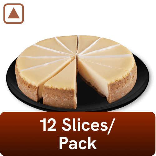 Baker Circle - Baked Cheesecake Slice, 180 gm pc (Pack of 12), Frozen