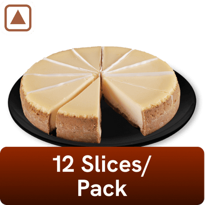 Baker Circle - Baked Cheesecake Slice, 180 gm pc (Pack of 12), Frozen