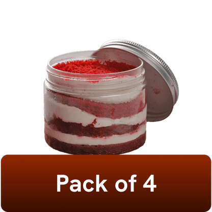Baker Circle - Red Velvet Jar, 195 gm pc (Pack of 4), Frozen