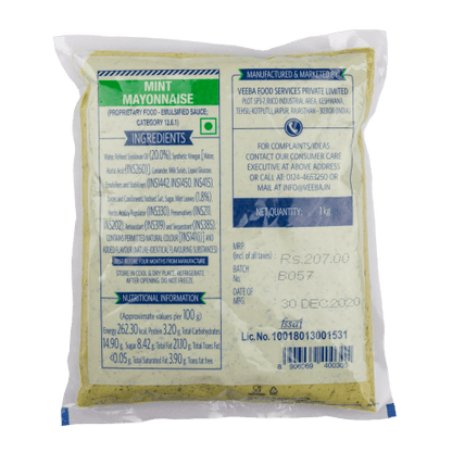 Veeba - Mint Mayonnaise Dressing, 1 Kg