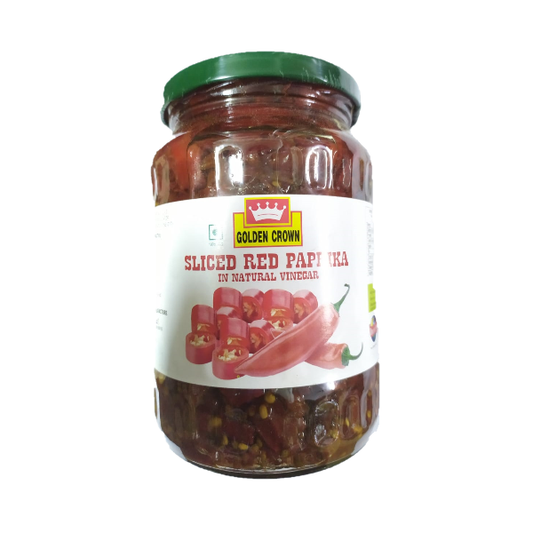 Golden Crown - Red Paprika (Sliced), 670 gm