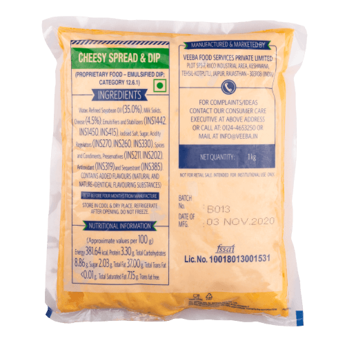 Veeba - Cheesy Spread & Dip, 1 Kg
