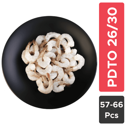 Frozen Prawns - 26/30 PDTO (Medium), 30% Glaze, 1 Kg