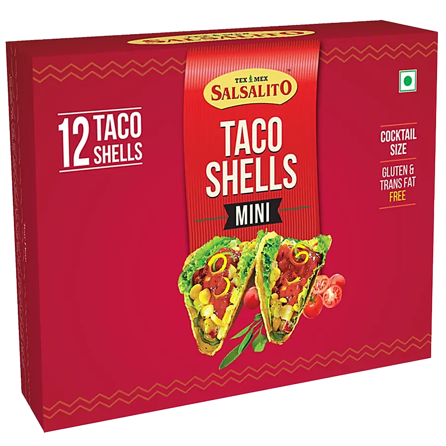 Salsalito - Taco Shells (Mini), 3.5 Inches, 80 gm (Pack of 12)