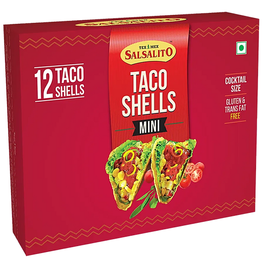 Salsalito - Taco Shells (Mini), 3.5 Inches, 80 gm (Pack of 12)