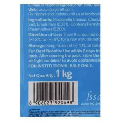 John - Diced Mozzarella and Cheddar Cheese, 1 Kg