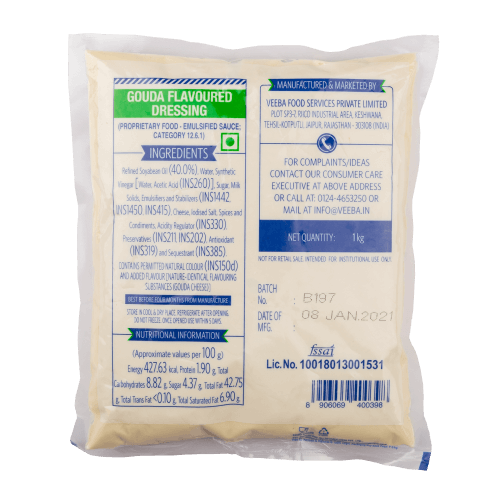 Veeba - Gouda Flavoured Dressing, 1 Kg