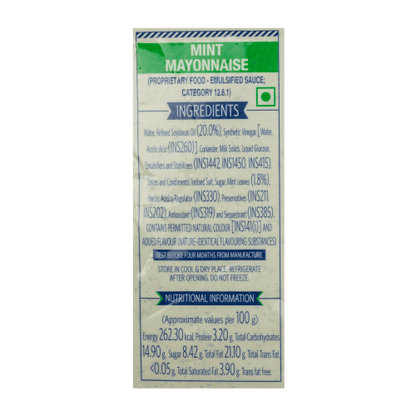 Veeba - Mint Mayonnaise Dressing, 1 Kg
