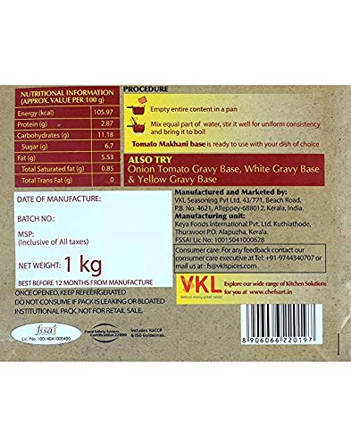 Sunbay - Tomato Makhni Gravy Base