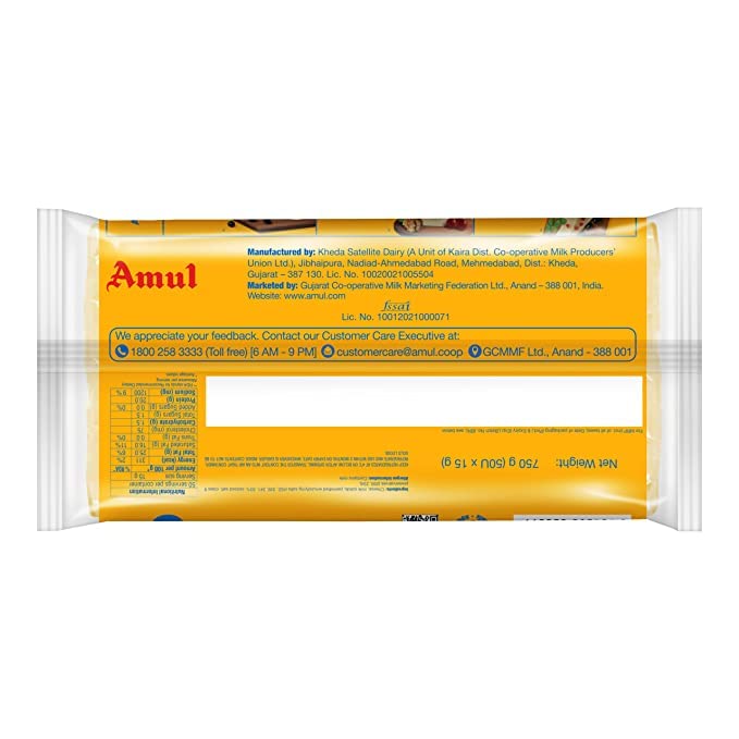 Amul - Cheese Slice, 750 gm
