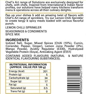 शेफची कला - लिंबू मिरचीचा स्प्रिंकलर