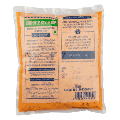 Veeba - Chipotle Style Dip, 1 Kg