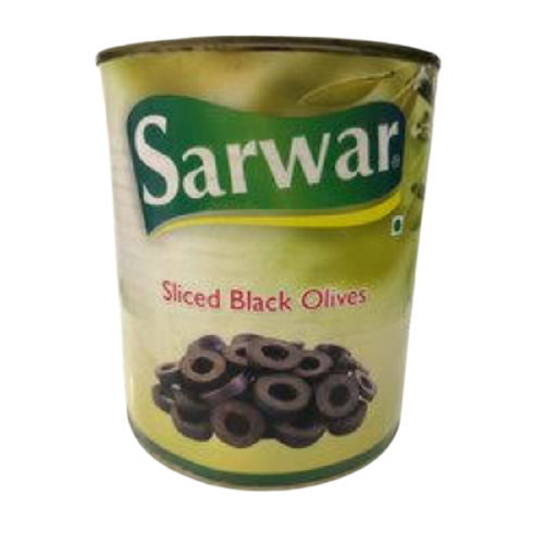 Sarwar - Sliced Black Olives, 3.5 Kg Tin