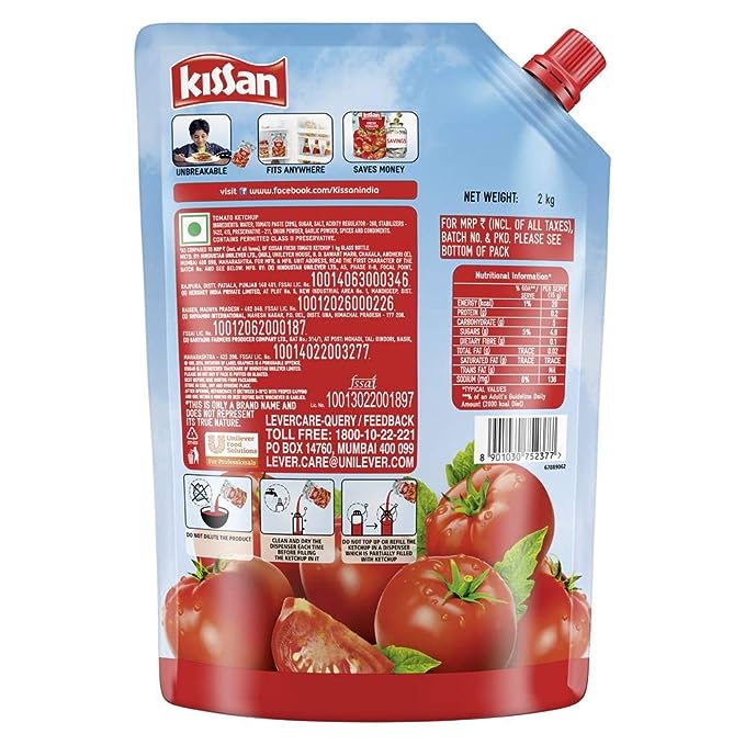 Kissan - Tomato Ketchup, 2 Kg