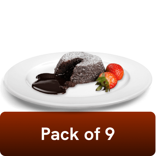 Bakers Circle - Molten Choco Lava Burst, 100 gm pc (Pack of 9), Frozen