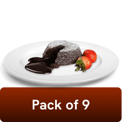 Bakers Circle - Molten Choco Lava Burst, 100 gm pc (Pack of 9), Frozen