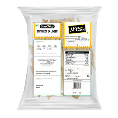 McCain - SureCrisp French Fries 6 mm, 3 Kg