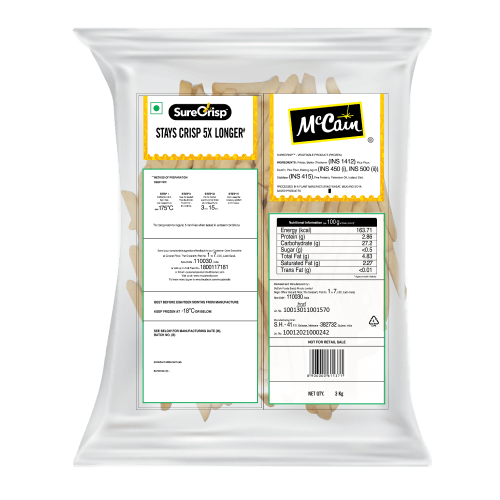 McCain - SureCrisp French Fries 6 mm, 3 Kg