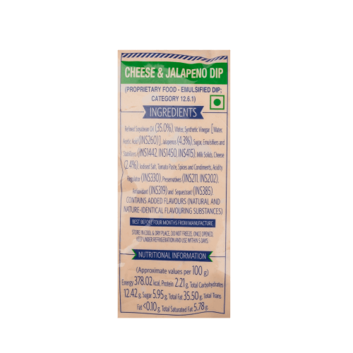 Veeba - Cheese & Jalapeno Dip, 1 Kg