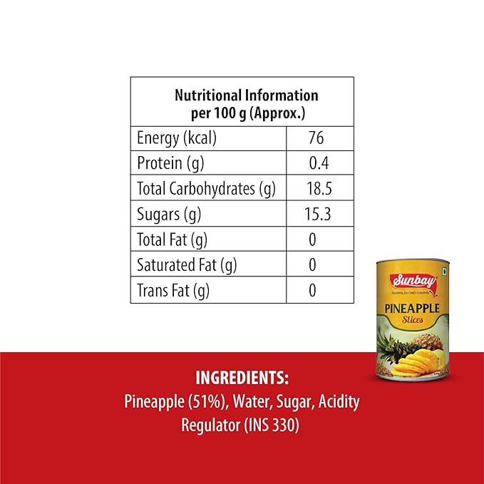 सनबे - अननसाचे तुकडे