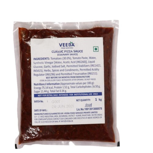 Veeba - Classic Pizza Sauce, 1 Kg