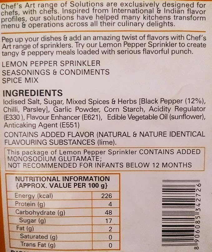 Chef's Art - Lemon Pepper Sprinkler