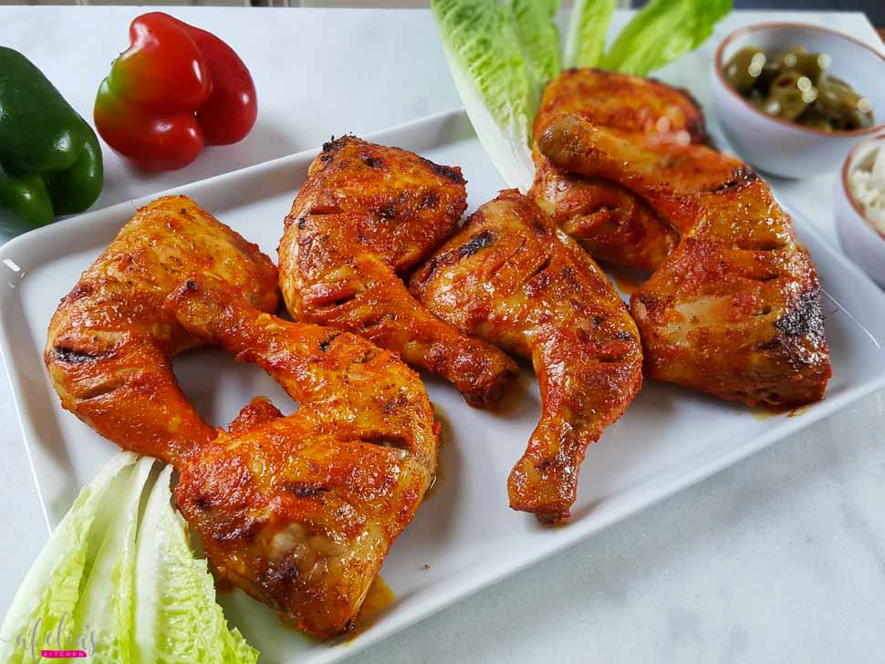 एसजी - मॅरीनेट केलेले पेरी पेरी चिकन लेग, १ किलो