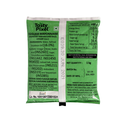 Tasty Pixel - Eggless Mayonnaise, 1 Kg
