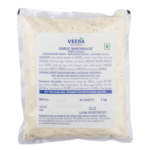 Veeba - Garlic Mayonnaise Chef's Choice, 1 Kg