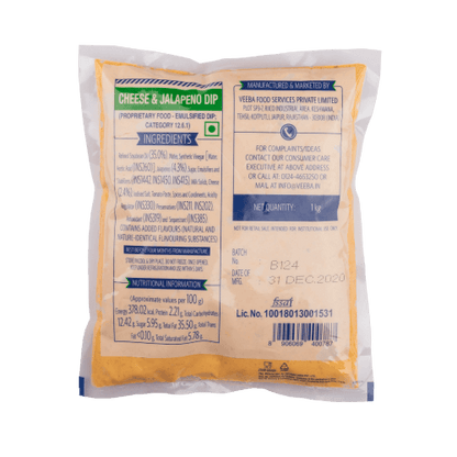 Veeba - Cheese & Jalapeno Dip, 1 Kg