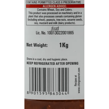 चिंग्स सिक्रेट - शेझवान चटणी, 1 किलो 